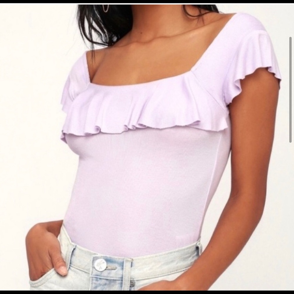 Free People Lilac Top! Super cute!